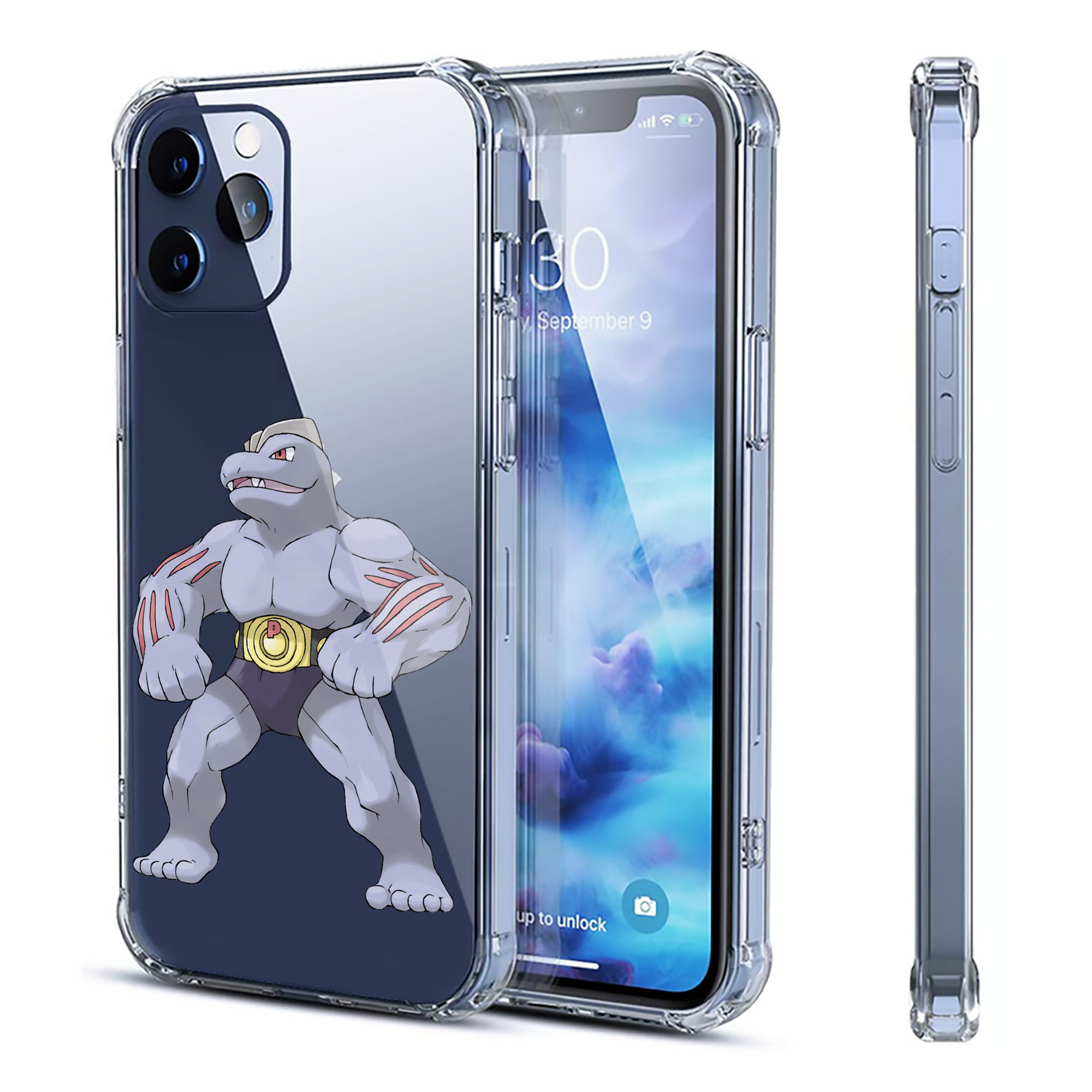 （画像用） ポケットモンスター Pokémon 【iPhone 12シリーズ対応】透明スマホケース（クリアソフトケース）
